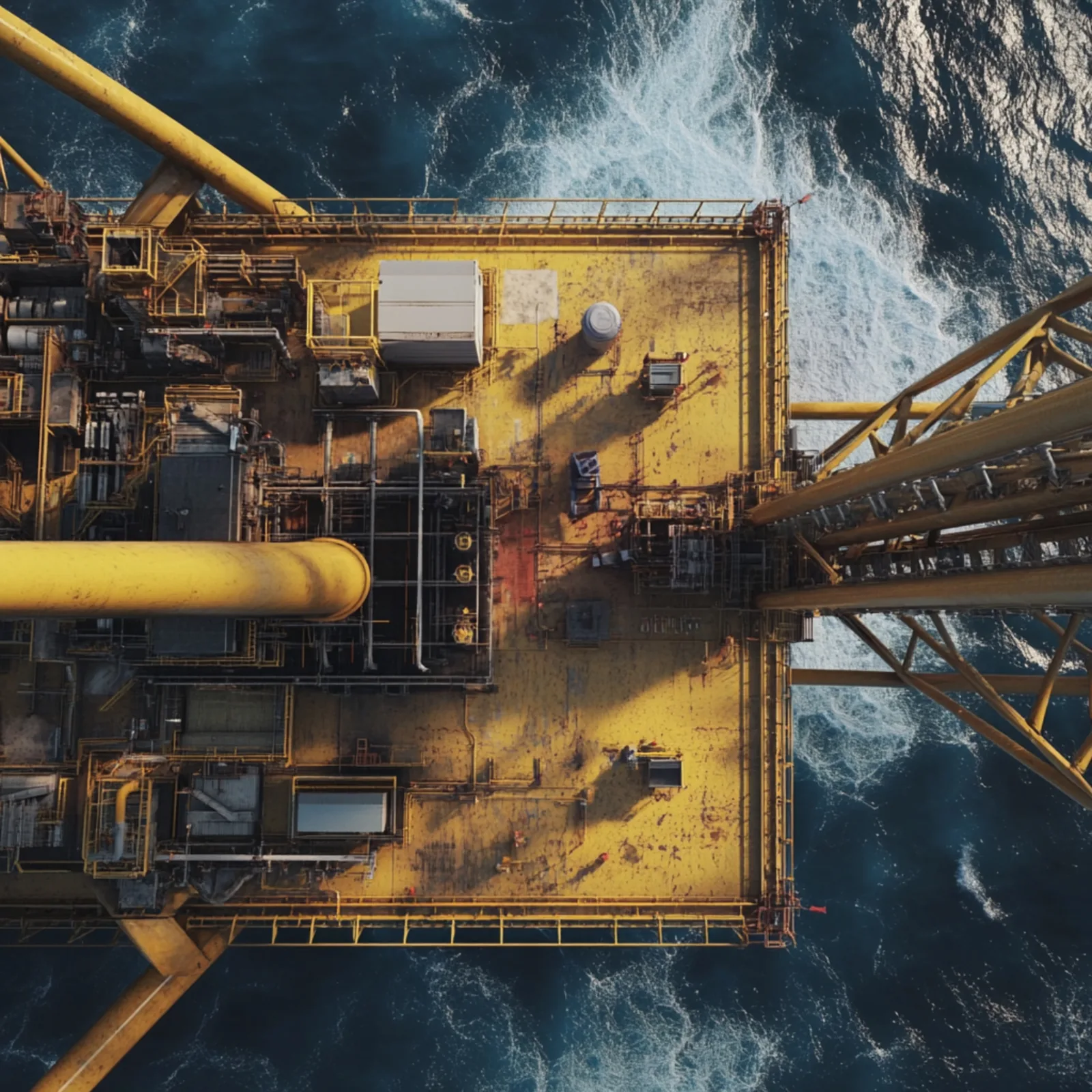 Aerial offshore marine infrastructure